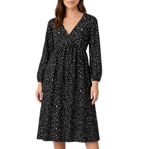 Park & Fifth Dress Size XS Black and White Midi